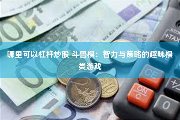 哪里可以杠杆炒股 斗兽棋：智力与策略的趣味棋类游戏